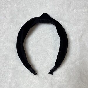 Black Velvet Knotted Headband - Women Accessories